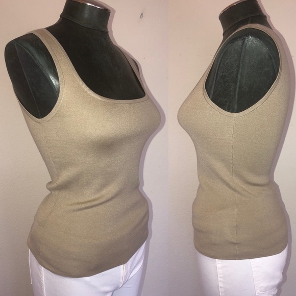 Michael Kors Collection Cashmere Scoop Neck Tank Top - Picture 7 of 10